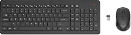 HP - Keyboard and mouse set - Spanish - Wireless - USB - All black - 2V9E6AA#ABM