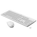 HP - Keyboard and mouse set - Wireless - 230 WHT