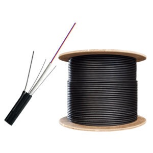 CABLE DE FIBRA OPTICA 2 HILOS DROP FTTH, SM LSZH JACKET, G657A2, 4.3*8.0MM,  HDPE,  1000MTS TEKLINK