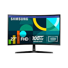 Samsung Essential S3 LS27D366 - LED-backlit LCD monitor - Curved Screen - 27" - 1920 x 1080 - HDMI / VGA