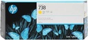HP - 738 - Ink cartridge - Yellow - 300 ml