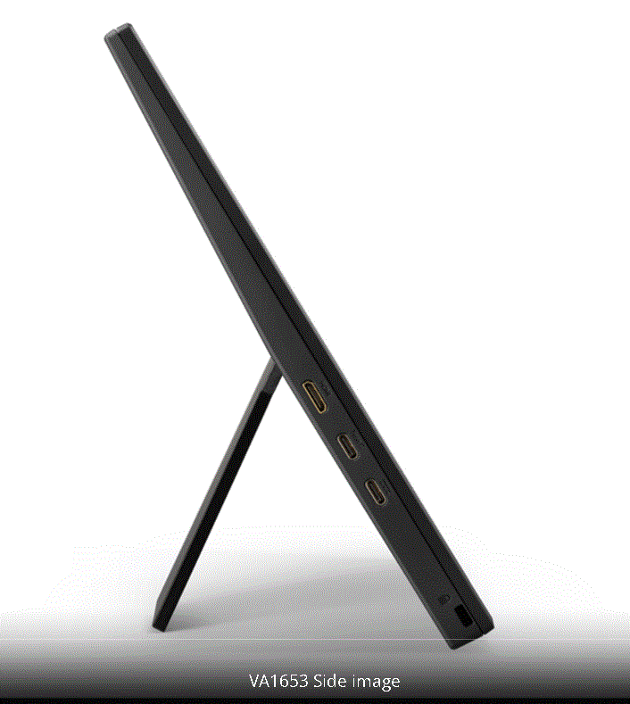 VA1653-/VViewSonic VA1653 Monitor portátil IPS de 16 pulgadas 1080p FHD con protección ocular, soporte integrado, USB C, mini HDMI y funda protectora Segunda pantalla externa Para portátiles, PC, Mac y consolas de juegos