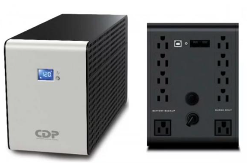R-SMART1010 - UPS CDP R-SMART1010 1000VA/500W, 120V, SMART, PANTALLA LCD, 8 SALIDAS, REGULACIÓN AVR.