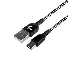 Xtech - USB cable - 4 pin USB Type A - 24 pin USB-C - 1.8 m - Black - Braided-XTC-512