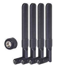 BFN00357-Bingfu Antena WiFi de doble banda 2.4GHz 5GHz 5.8GHz 8dBi MIMO RP-SMA macho (4 unidades) para enrutador WiFi, tarjeta de red inalámbrica, adaptador USB, cámara IP, monitor de videovigilancia