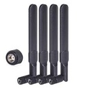 BFN00357-Bingfu Antena WiFi de doble banda 2.4GHz 5GHz 5.8GHz 8dBi MIMO RP-SMA macho (4 unidades) para enrutador WiFi, tarjeta de red inalámbrica, adaptador USB, cámara IP, monitor de videovigilancia