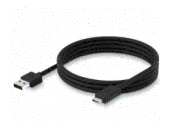 CBL-TC5X-USBC2A-01-/Zebra - Cable USB - 24 pines USB-C (M) a USB (M) - 1 m - para Zebra EC50, EC55, MC2200, MC27, TC21, TC26