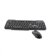 Xtech - Keyboard and mouse set - Wireless - Spanish - USB - Black - 2.4 GHz - Black XTK-311S