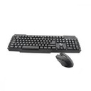 Xtech - Keyboard and mouse set - Wireless - Spanish - USB - Black - 2.4 GHz - Black XTK-311S