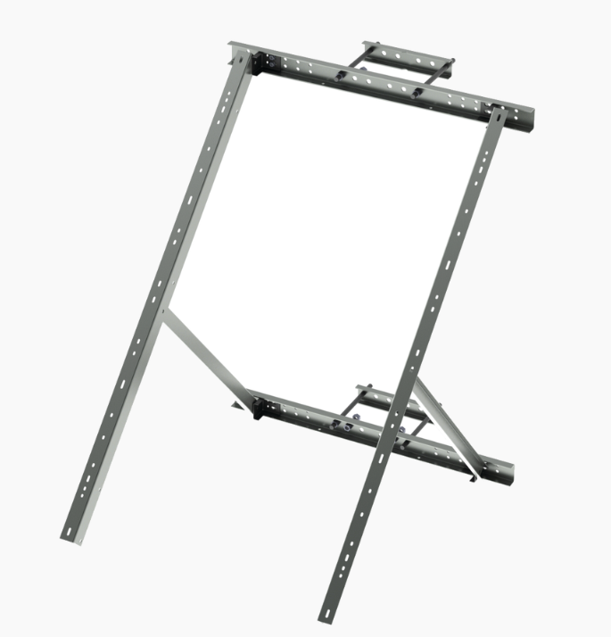 SS-PBL-V5 - Montaje para Panel Solar de Poste o Torre Galvanizado Electrolítico