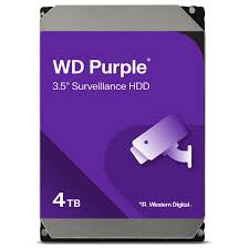 Western Digital WD Purple - Hard drive - Internal hard drive - 4 TB - 3.5" - 5400 rpm - SATA
