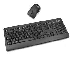 Klip Xtreme - Keyboard and mouse set - Spanish (Latin American) - Wireless - 2.4 GHz / Bluetooth - Black