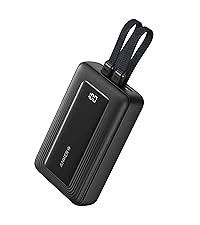 Anker - Power bank - Lithium polymer - Para -- - 20K 45W Built-In Dual USB-C