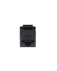 LTK-C6AJB-Jack RJ45 CAT6A Hembra Negro, Keystone Armado sin herramienta Toolless, bolsas de 6 unidades