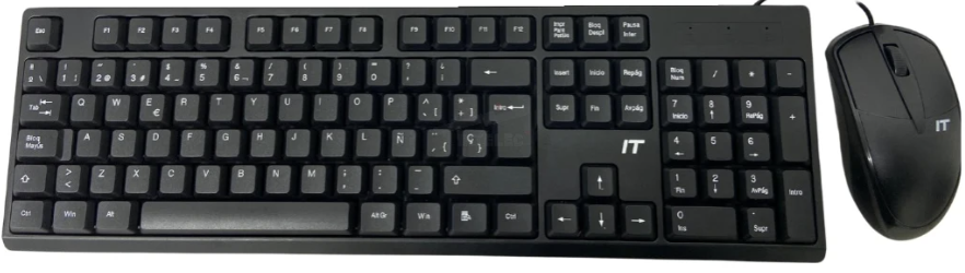 QS-501 - TECLADO Y MOUSE ITVISIOU QS-501 – USB – ESPAÑOL