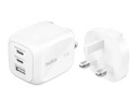 Belkin - Wall Charger - Lithium ion - Para Apple / Samsung phones - 70W USB-C PD PPS 2 USB-C