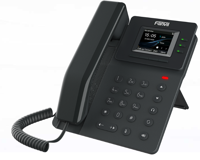 FANVIL Teléfono IP de Nivel Básico V60W - Wi-Fi 2.4G/5G (Wi-Fi 6) y Bluetooth 5.4 - admite 4 líneas SIP, voz HD y conferencias de audio de 6 vías