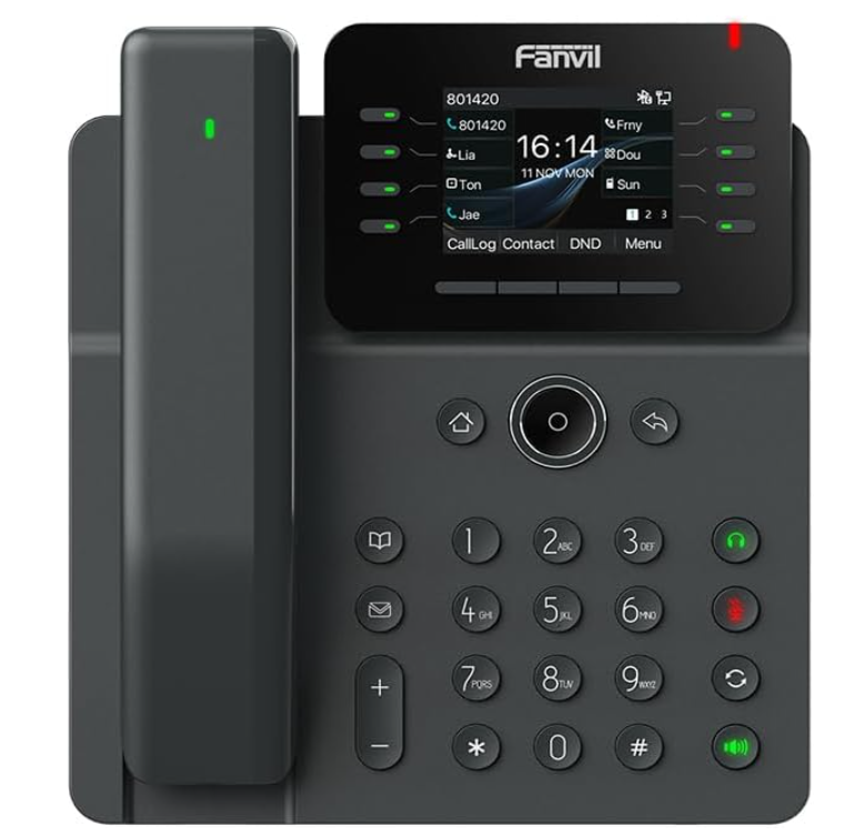 Fanvil Teléfono IP V62 PRO con pantalla a color, 21 botones programables, Bluetooth