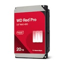 Western Digital WD Red Pro - Hard drive - Internal hard drive - 20 TB - 3.5" - 7200 rpm