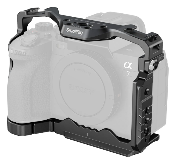 SmallRig 5583 - SmallRig Jaula para cámara A7 V / A7 IV / A7R IV / A7R V / A7S III / A1 con ranura incorporada para AirTag, para Sony Alpha 7 V / 7R V / 7 IV / 7S III / 1 / 7R IV