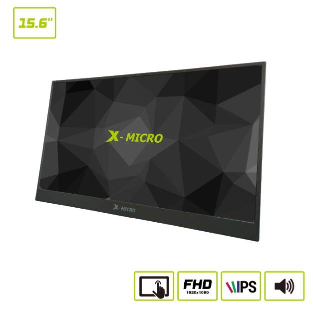 X16F-PTS156E - X-MICRO 15.6″ Monitor Portátil Táctil X16F-PTS156E