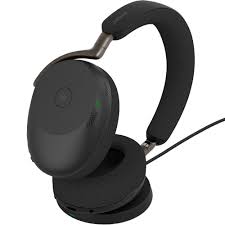 Jabra Evolve3 - Headphones - Wireless - Evolve3 85 MS Link390a Black