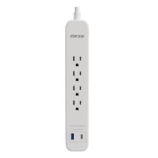 Forza - Surge protector - AC 110/220 V - 4 Tomas de Corriente - USB A+C