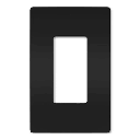DROPLITLUTCW1BL-/Lutron CW-1-BL | BLACK Claro 1 Gang Wall Plate for Decorator/Designer Paddle Switches and Dimmers