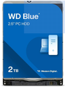 Western Digital 2TB WD Blue Disco duro móvil HDD - 5400 RPM, SATA 6 Gb/s, caché de 128 MB, 2.5" - WD20SPZX