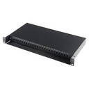 ODF para instalar en rack 24 posiciones: incluye 12 centradores LC/DX, bandeja de empalme, maguitos termocontractiles