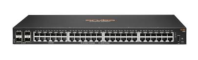HPE Aruba 6100 48G 4SFP+ Switch - Conmutador - Gestionado - 48 x 10/100/1000 + 4 x 1 Gigabit / 10 Gigabit SFP+ - flujo de aire de lado a lado - montaje en rack