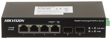 Hikvision - Switch - DS-3T0506HP-E/HS Switch 4 Por