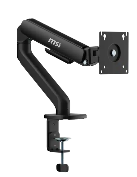 MT101G - MSI - MAG MT101G Brazo para monitor individual – Soporte de escritorio ajustable, compatible con VESA, 17–32"