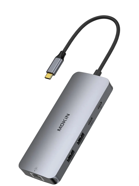 MOKiN 8 IN 1 USB-C to Dual HDMI Adapter
