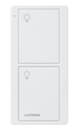 Lutron PJ2-2B-GWH-L01 | WHITE 2-Button Pico Smart Remote (with Light Icons)