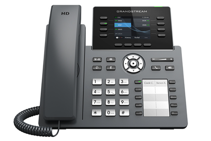 Grandstream Teléfono IP GRP2634 2.8", Alámbrico, 8 Líneas, 4 Teclas Programables, Altavoz, Negro