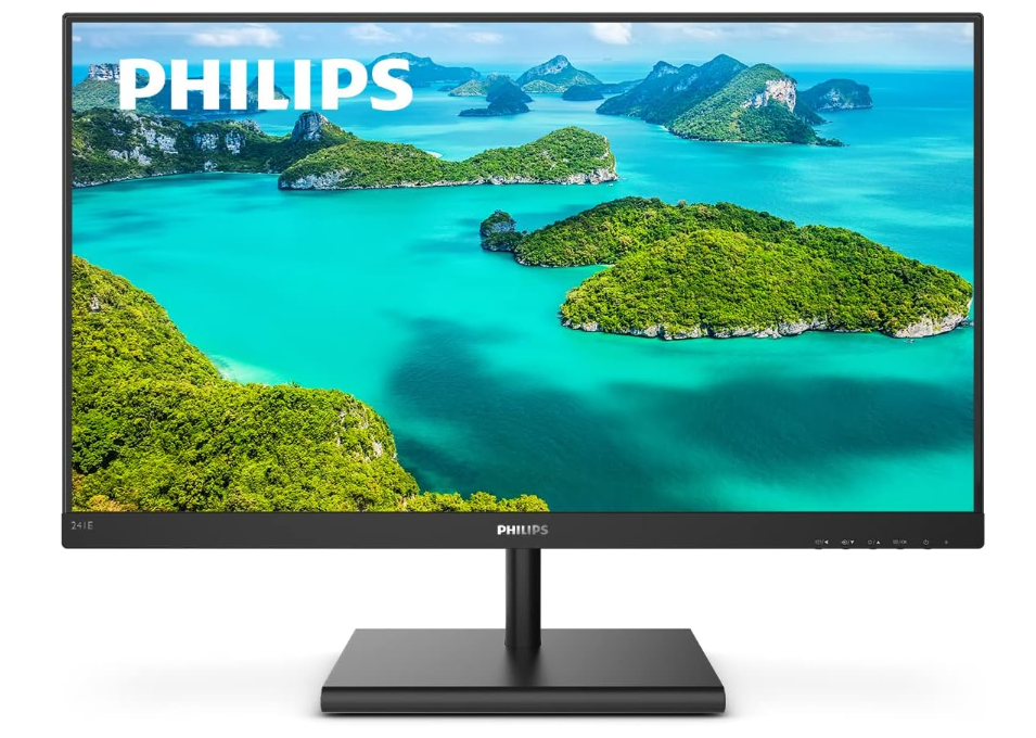 Monitor Philips 241E1S - 24" Monitor sin marco, 1920x1080 Full HD IP - VGA-HDMI/NEGRO