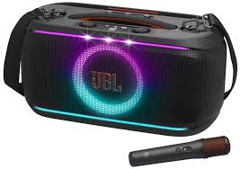 JBL  Party Speaker - Partybox On The Go 2 Plus AI - Black - Instant karaoke with EasySing AI - Up to 15 hours of playback - Practical handle and shoulder strap