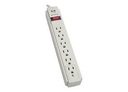 Eaton Tripp Lite Series Protect It! 6-Outlet Surge Protector, 4 ft. (1.22 m) Cord, 790 Joules, Diagnostic LED, Light Gray Housing - Protector contra sobretensiones - CA 120 V - conectores de salida: 6 - gris claro