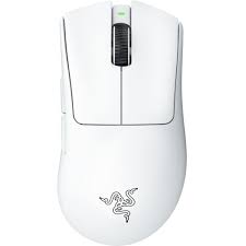 Razer DeathAdder V3 Pro - Ratón - ergonómico - diestro - óptico - 5 botones - inalámbrico - USB, Bluetooth - blanco