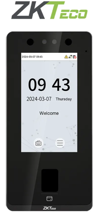 ZKTECO SenseFace 4A  Control de acceso y asistencia, facial, huella, tarjeta, intercomunicador, pantalla tactil de 4.3, IP65, H: 8000, R: 6000, T: 8000, E: 200000, ADMS. Zkteco