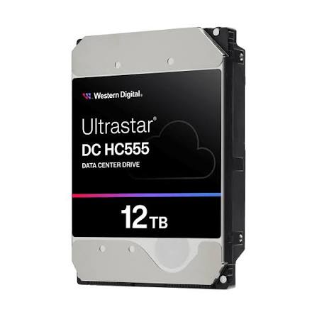 Western Digital WD Ultrastar DC H555 - Hard drive - Internal hard drive - 12 TB - 3.5" - 7200 rpm - SATA