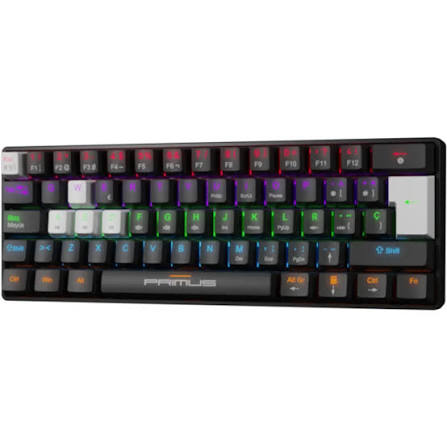 Primus Gaming - Keyboard - Wired - Spanish (Latin American) - USB 2.0 - Ergonomic Design - Black - 75% format