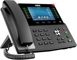 Fanvil X7C-Teléfono IP empresarial de gama alta 20 líneas SIP con puertos Gigabit duales y conectividad PoE y WiFi integrada