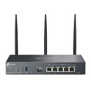 TP-LINK ER706W V1 - Enrutador inalámbrico conmutador de 4 puertos - 1GbE - Puertos WAN: 6 - Wi-Fi 6 - Doble banda - montaje en pared