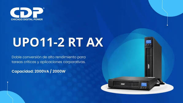 UPO11-2RTAX-2000VA/2000WFactor de potencia 1.0, UPS Online doble conversion, Monofasica, 2U 19" Rack