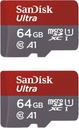 SanDisk - Flash memory card - Ultra Go microSD UHS-I 64GB Mi