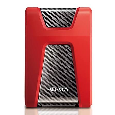 ADATA DashDrive Durable HD650 - Disco duro - 1 TB - externo (portátil) - 2.5" - USB 3.1 - rojo