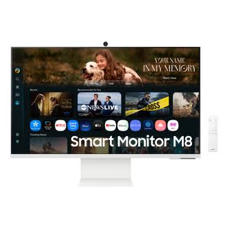 MOSAM300 MONITOR SAMSUNG M8 SMART 32" 4K (S32FM801UN) WIDE 60HZ HDMI/USB-C/WIFI/AI BLANCO