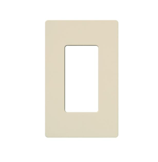 Lutron CW-1-LA – Claro 1-Gang Wallplate Light Almond